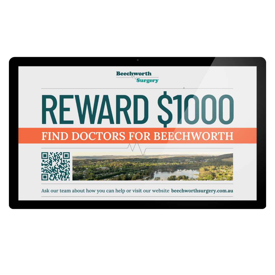Beechworth Surgery | Reward Campaign - Digital Notice Board Beechworth Surgery | Reward Campaign - Digital Notice Board